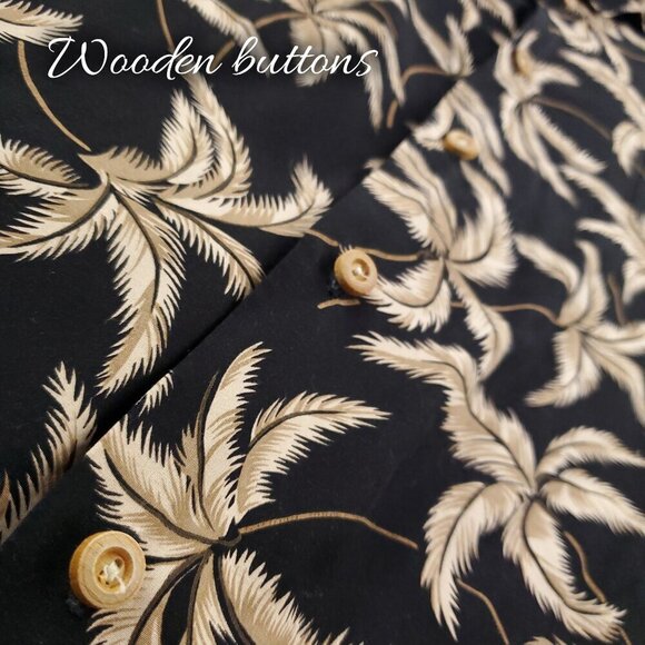 Paradise Found Hawaiian Shirt Palm Trees Vintage Honolulu Made USA Men's 2XL - Picture 6 of 12